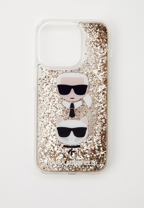Karl Lagerfeld Чехол для iPhone - 14 Pro, с жидкими блестками Liquid Glitter - фото 1