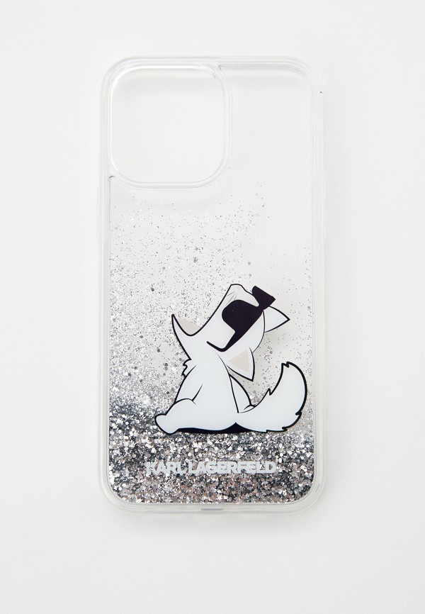 Karl Lagerfeld Чехол для iPhone - 14 Pro Max, с жидкими блестками - фото 1