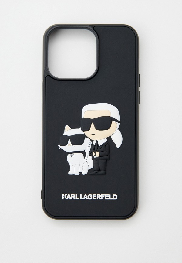 Karl Lagerfeld Чехол для iPhone - 15 Pro Max, с объемным принтом 3D Rubber - фото 1