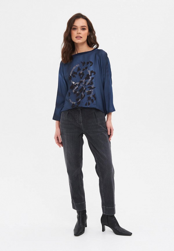 Блуза Gerry Weber, цвет: синий, MP002XW14R1D — купить в интернет ...