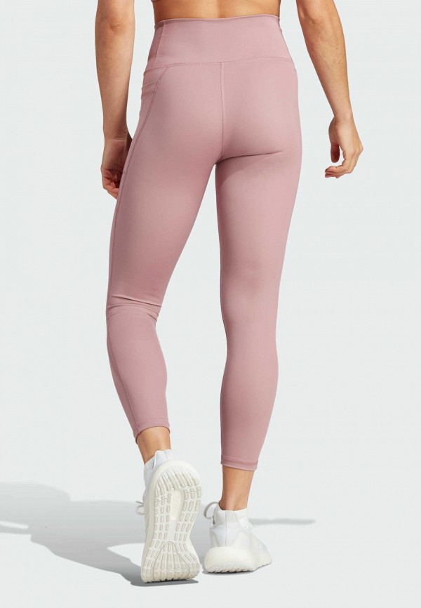 adidas Тайтсы - Optime Stash Pocket High-Waisted 7/8 - фото 3