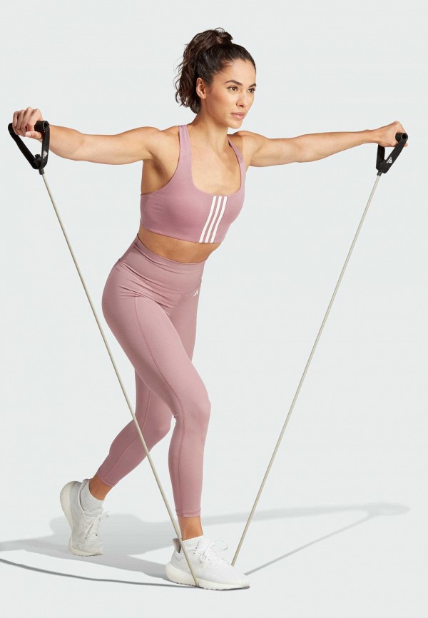 adidas Тайтсы - Optime Stash Pocket High-Waisted 7/8 - фото 2