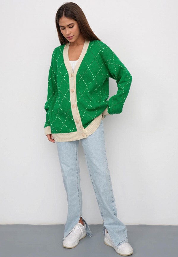 Кардиган Kivi Clothing, цвет: зеленый, MP002XW15VSH — купить в интернет ...