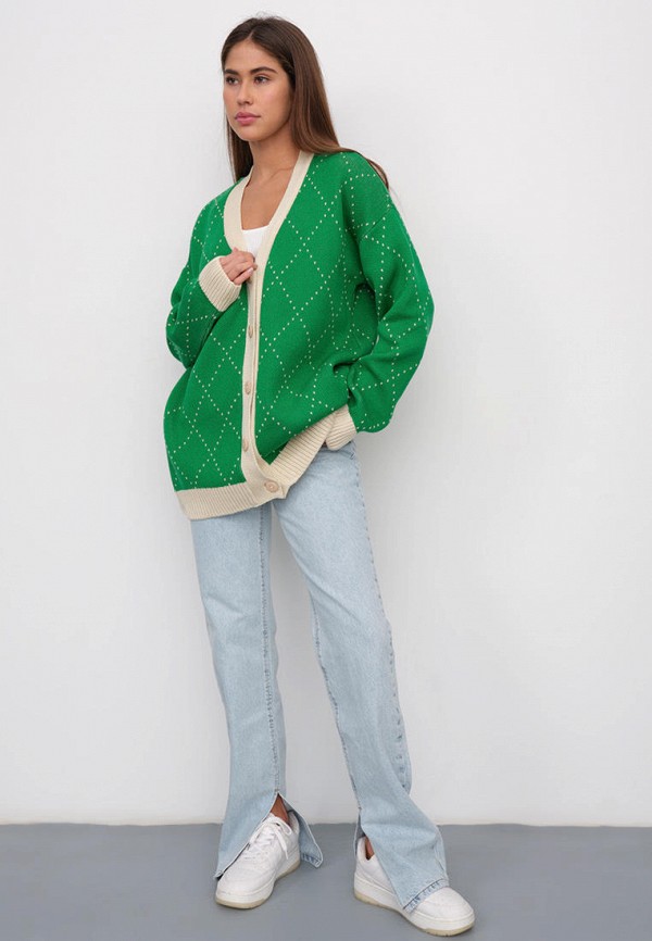 Кардиган Kivi Clothing, цвет: зеленый, MP002XW15VSH — купить в интернет ...