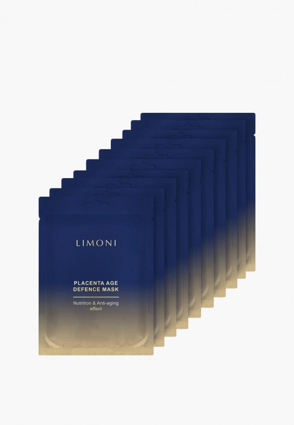 Limoni Маски для лица 10 шт. - питательная с плацентой Placenta Age Defence - фото 1