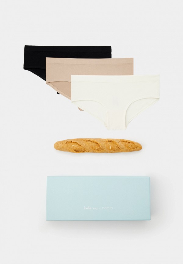 belle you Трусы 3 шт. и свеча - belle you x notem - фото 1