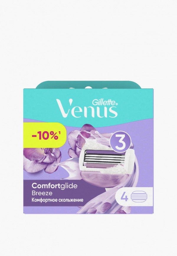 Venus Сменные кассеты для бритвы 4 шт. - с ароматом фрезии, 3 лезвия - фото 2