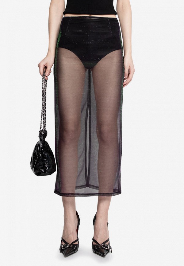 You Wanna Юбка - сетка с эффектом голограммы - фото 1