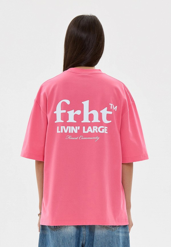 Футболка Frht LIVIN' LARGE, цвет: розовый, MP002XW1735S — купить в ...