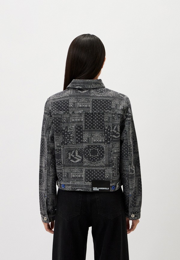 Куртка джинсовая Karl Lagerfeld Jeans Lamoda Exclusive, цвет: серый ...