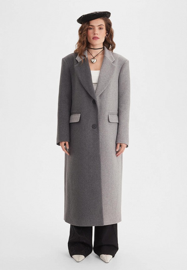 BRMSK Пальто однобортное - Lamoda Online Exclusive - фото 1