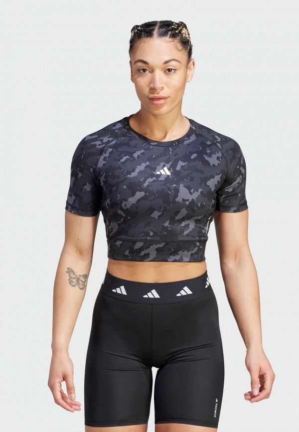 adidas Футболка спортивная - Techfit Camo Print - фото 1