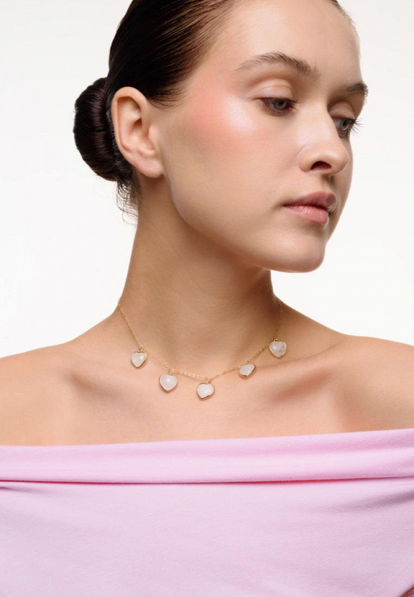 Kuksa Чокер - Amour Rhinestone Gold - фото 3