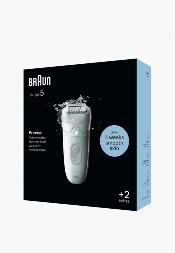 Braun Эпилятор - Silk-epil 5 5-011, 28 пинцетов, с 2 насадками + подсветка - фото 2