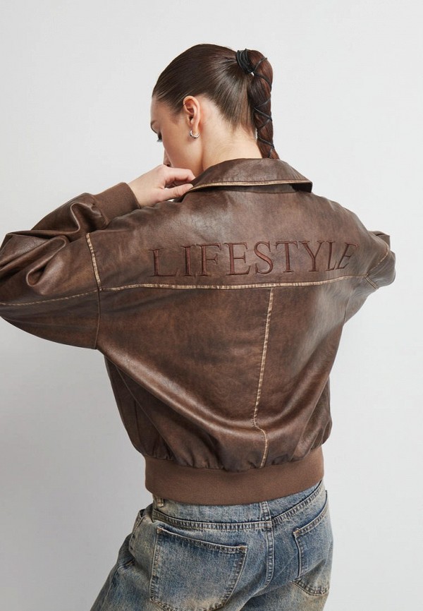 Куртка кожаная Vittoria Vicci, цвет: коричневый, MP002XW17SO3 — купить ...