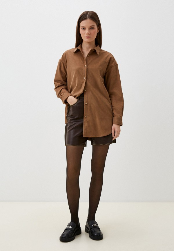 Изольна Рубашка - из вельвета - фото 2