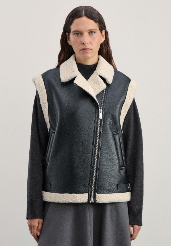Zarina Жилет кожаный - фото 4