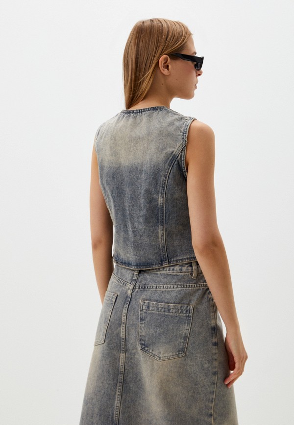 Sela Жилет джинсовый - фото 3