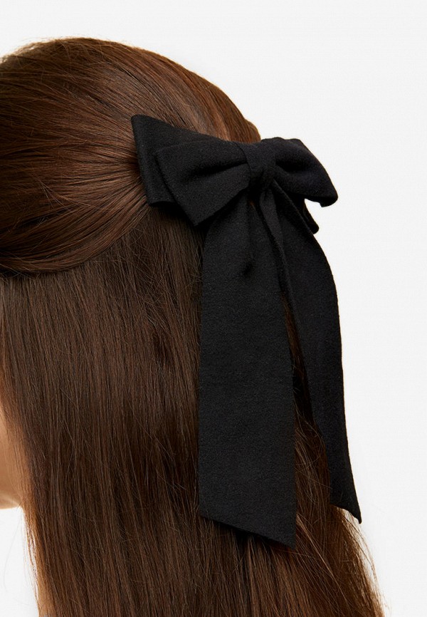 Viva la Vika Заколка-зажим - Бант с Лентами – Черная - фото 4