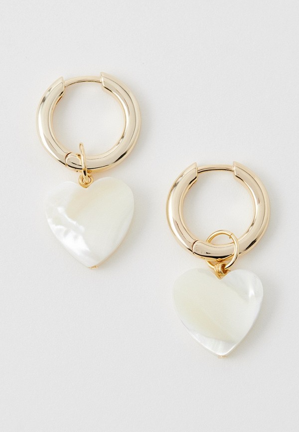 Le Cher Серьги - PEARL HEARTS GOLD - фото 1