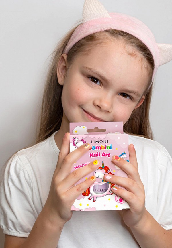 Limoni Набор для дизайна ногтей - подарочный, лак на водной основе и наклейки - фото 3