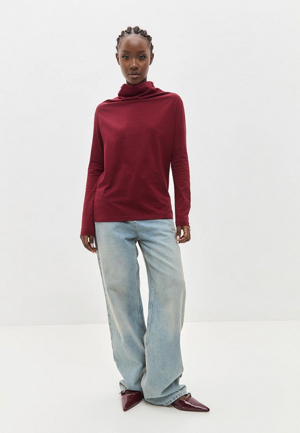 Meoney Лонгслив - дизайнерский с цельнокроеным воротником - фото 2