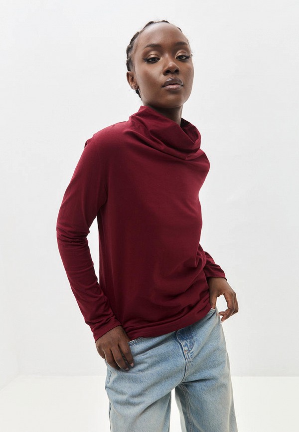 Meoney Лонгслив - дизайнерский с цельнокроеным воротником - фото 1