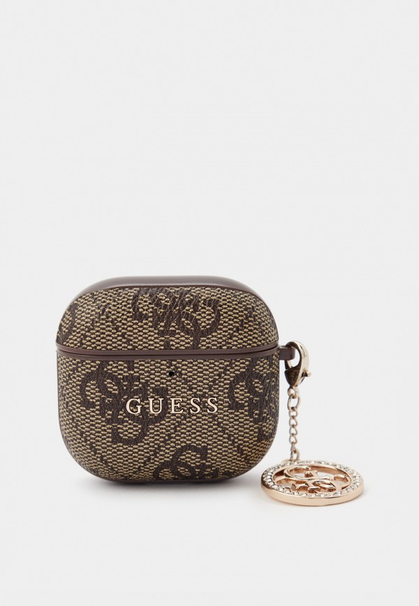 Чехол для наушников Guess Airpods 4, из экокожи PU leather with