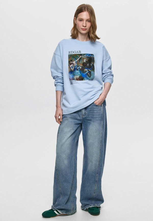 Sela Свитшот - картина Эдгар Дега " Голубые танцовщицы" - фото 2