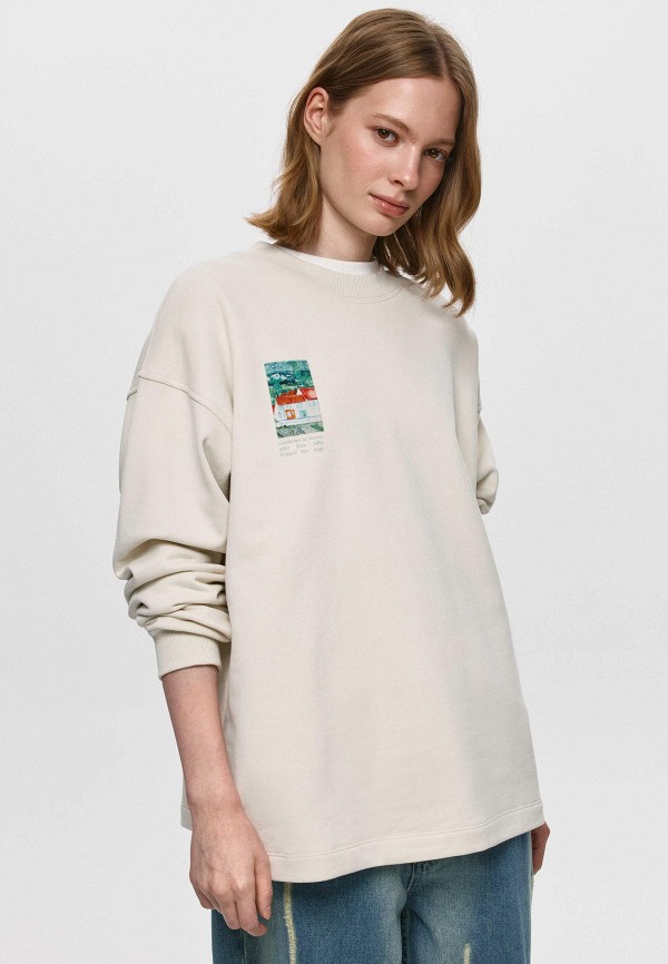 Sela Свитшот - картины Винсента ван Гога "Пейзаж в Овере после дождя (Пейзаж с повозкой и поездом)" - фото 1