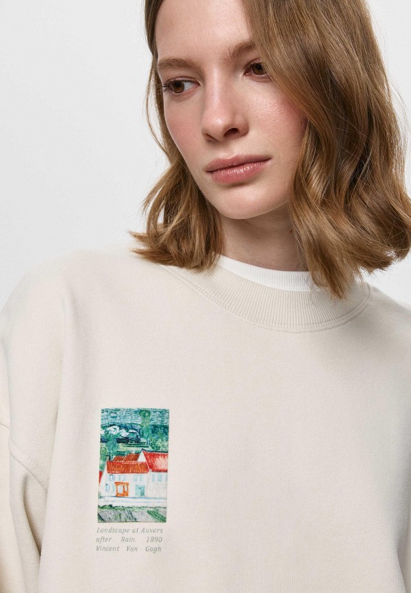 Sela Свитшот - картины Винсента ван Гога "Пейзаж в Овере после дождя (Пейзаж с повозкой и поездом)" - фото 5