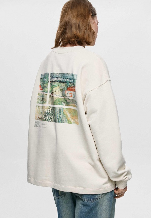 Sela Свитшот - картины Винсента ван Гога "Пейзаж в Овере после дождя (Пейзаж с повозкой и поездом)" - фото 3