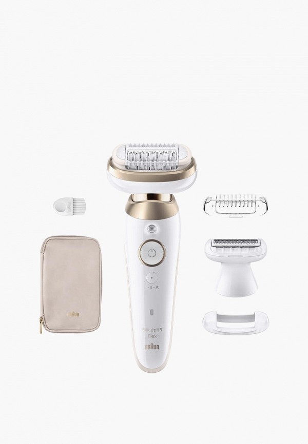 Braun Эпилятор - Silk-epil 9 Flex SES 9-041 Gold с 4 насадками - фото 1