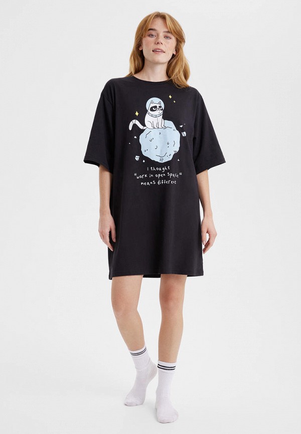 Barmariska Платье домашнее - Кот на метеорите - фото 2