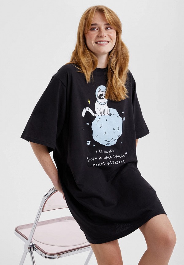 Barmariska Платье домашнее - Кот на метеорите - фото 6