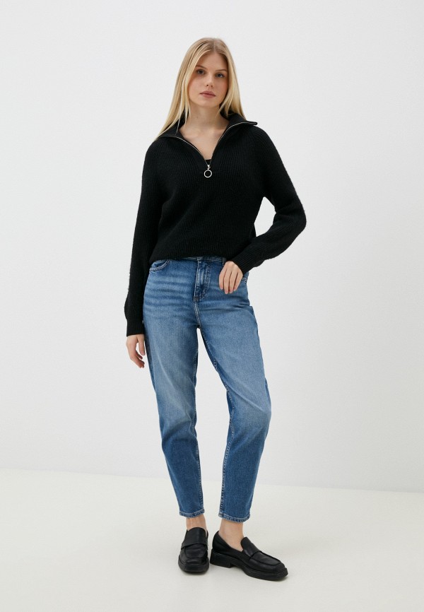 MUSTAIN Jeans Donna Style Charlotte Tapered, Blu Medio 782, Vita Alta, Gamba Stretta, 29W X 32L