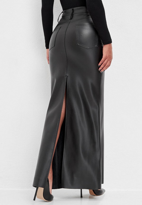 Volento Юбка - с разрезом из экокожи - фото 3