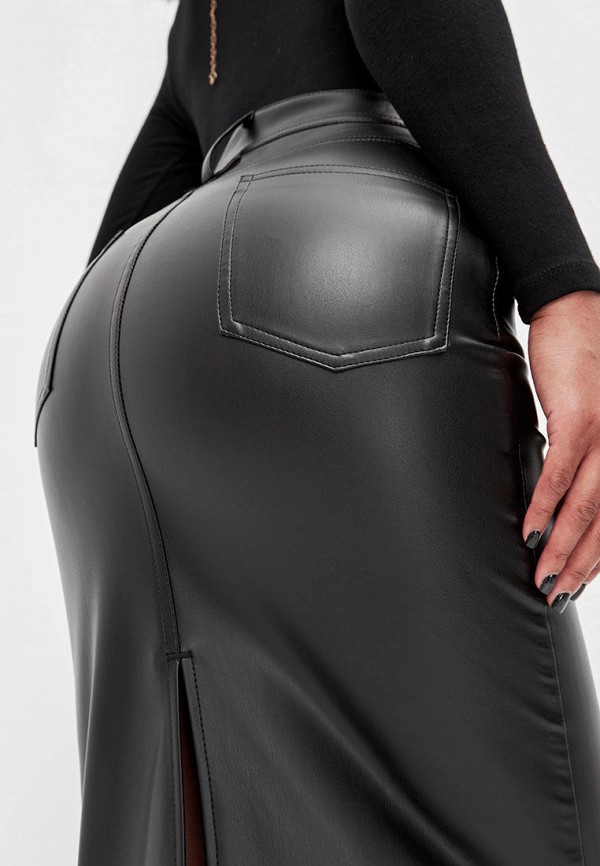 Volento Юбка - с разрезом из экокожи - фото 6