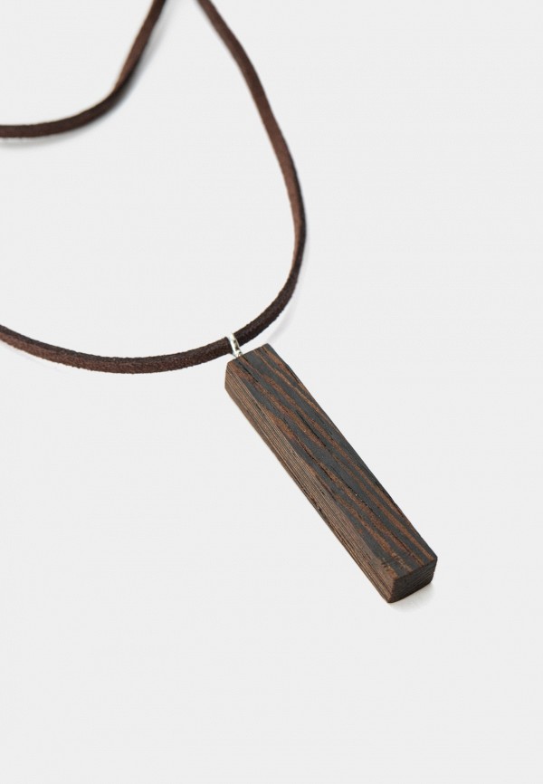 Kostochka Подвеска - Кулон "Спичка" выполнен из венге со стразой Сваровски Lamoda Online Exclusive - фото 3