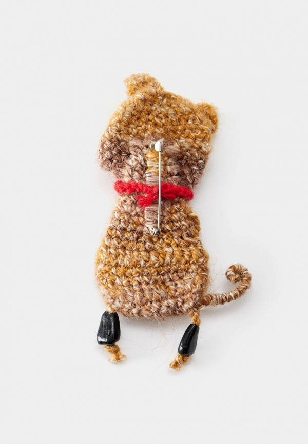 Kostochka Брошь - Медвежонок с саксофоном из хлопковой пряжи ручной работы Lamoda Online Exclusive - фото 2