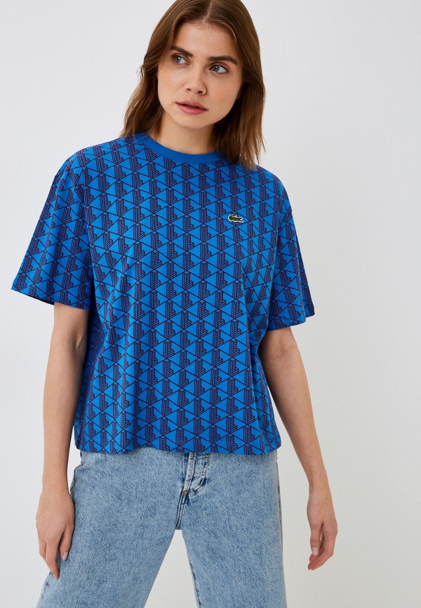 Футболка Lacoste, цвет: синий, MP002XW1EZRK — купить в интернет ...