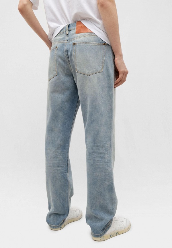 One Teaspoon Джинсы - blue malt truckers mid waist straight leg jeans blue malt - фото 4