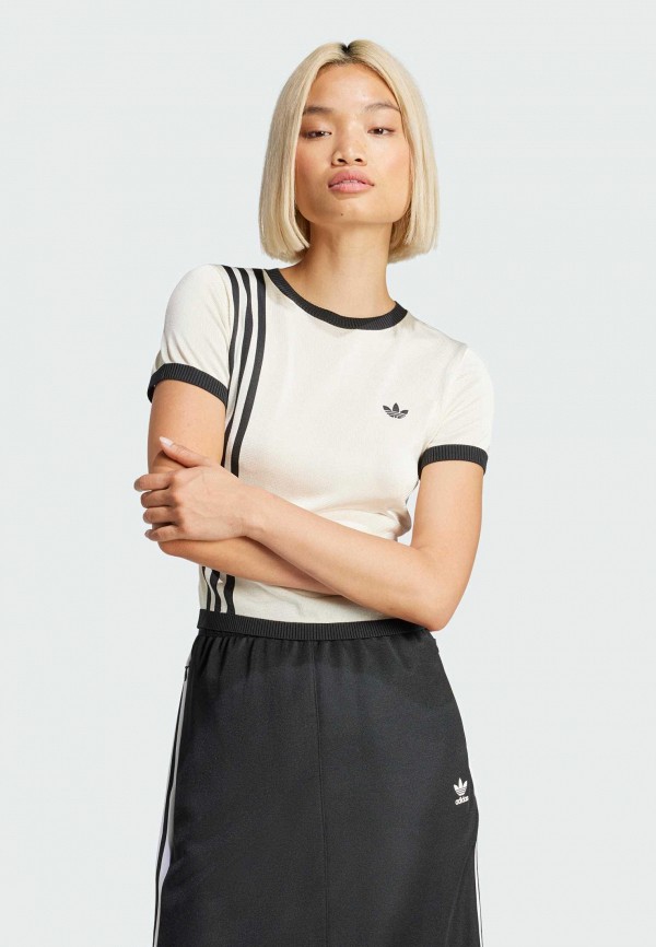 adidas Футболка - Knitted 3-Stripes Short - фото 1