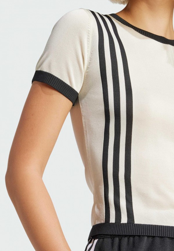 adidas Футболка - Knitted 3-Stripes Short - фото 4