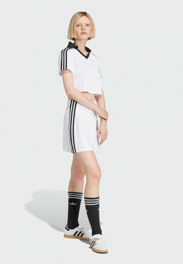 adidas Поло - Adicolor Football Jacquard V-Neck - фото 2