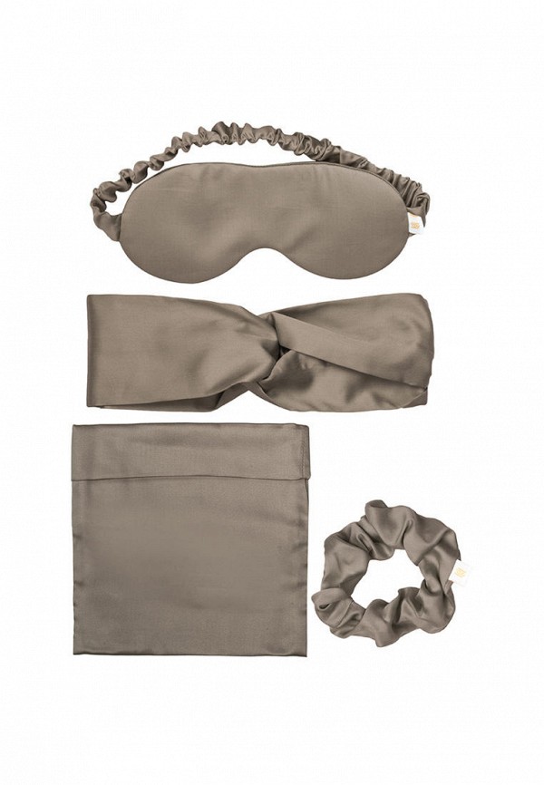 Bellehome Маска для сна, повязка, резинка для волос и мешок - Shiny Truffle - фото 1