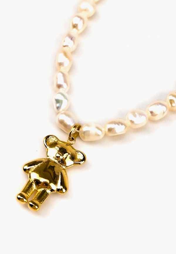 ChromeMans Колье - Жемчуг с Мишкой - фото 2