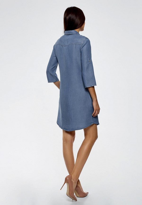 oodji Платье джинсовое - фото 2