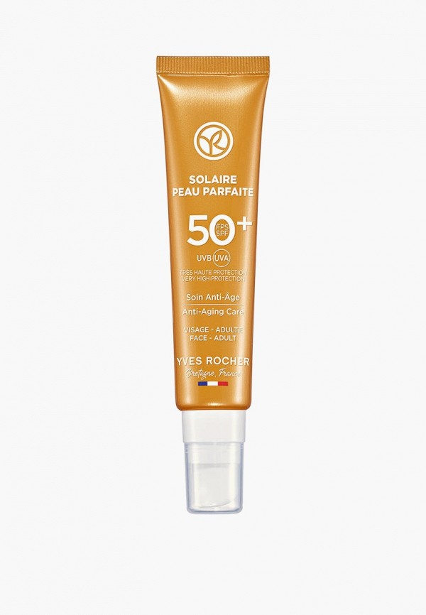 Yves Rocher Крем для лица солнцезащитный - Антивозрастной SPF 50+, 40 мл - фото 1