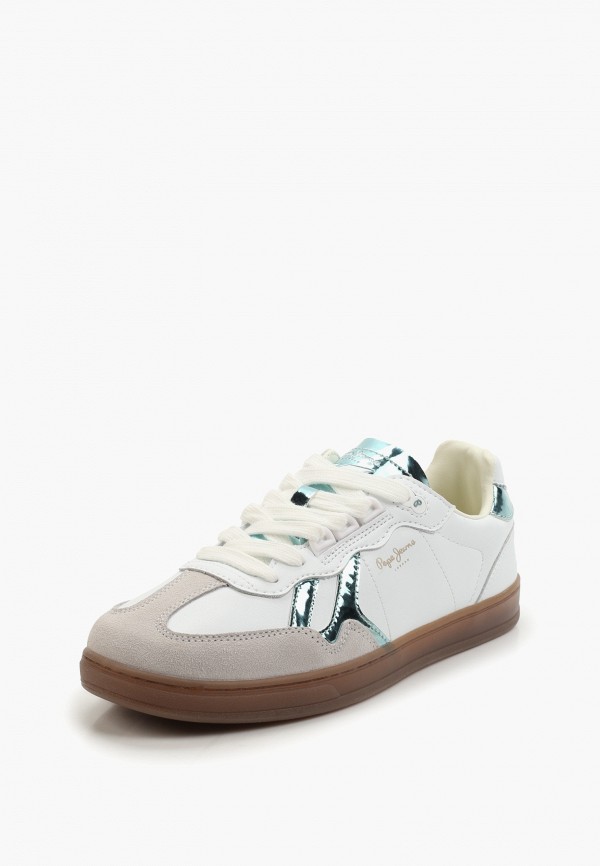 Pepe Jeans Ball Mirror W – Sneaker Donna In Materiale Specchiato, Suola In Gomma Traslucida, Colletto Imbottito, Isotipo Laterale
